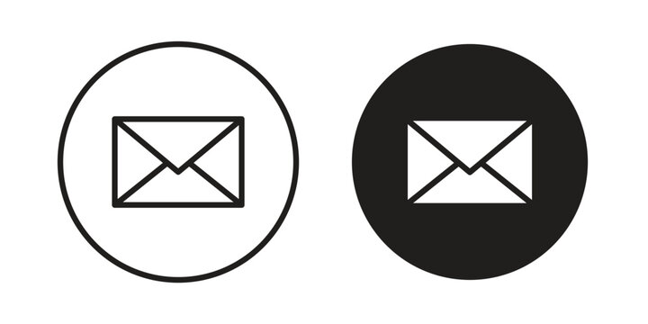 Email icons symbol. vector illustration pack for apps and designs