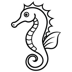 Obraz premium collection of seahorse on isolated white background