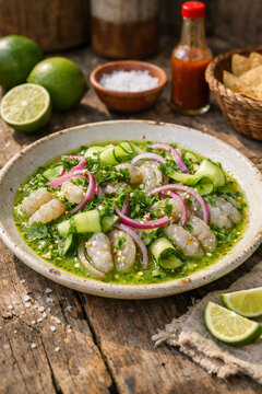 Aguachile de camar&oacute;n 