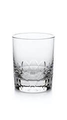 Isolated clear glass of water and glass of whiskey with fresh liquid, blue bubbles, and a medicinal pill or aspirin tablet for a healthy beverage on white