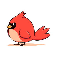 Fototapeta premium Cute Cardinal Clipart 06