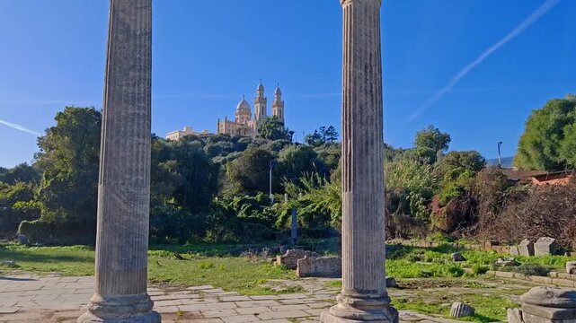 The Basilica of Saint Augustine in Annaba &ndash; Historic Christian Landmark and Roman Ruins of Hippo, Algeria