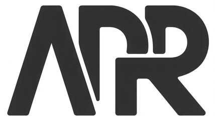 Black ARR Logo on White Background