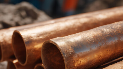 Construction and engineering projects rely on copper components for plumbing, electrical cables, and infrastructure due to corrosion resistance and reliability. cinematic color correction, natural