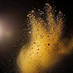 Gold Glitter Explosion Visual
