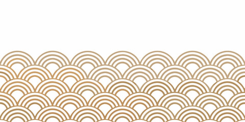 Elegant repeating wave pattern in a light beige color scheme
