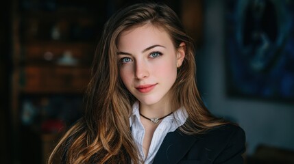 Obraz premium Image of a young female executive