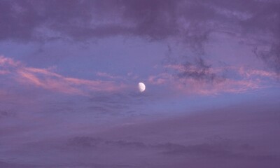 Fototapeta premium moon and clouds