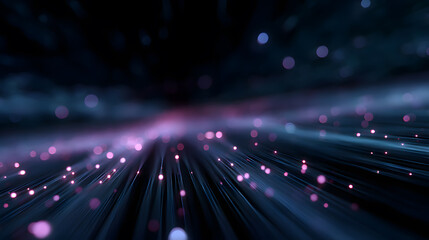 Ethereal Light Trails: Radiant points of light dance across a cosmic canvas, evoking a sense of wonder and cosmic connectivity, where innovation is endless. 