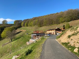 Naklejka premium Cammino di Santiago - Pirenei (Roncisvalle)