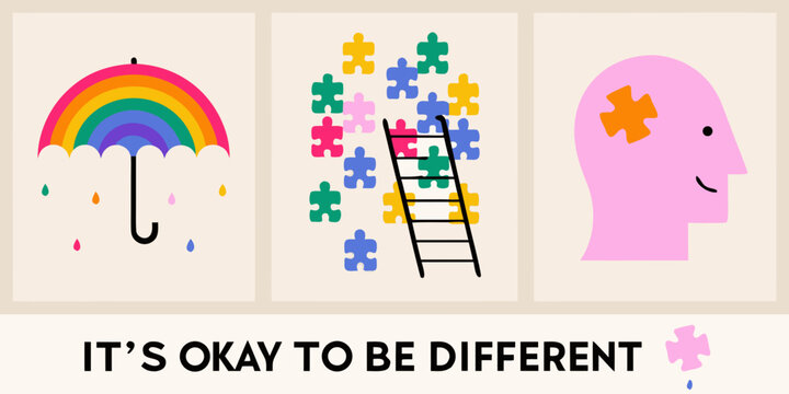it s okay to be different mental health awareness