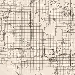 Phoenix City Map Discover Intricate