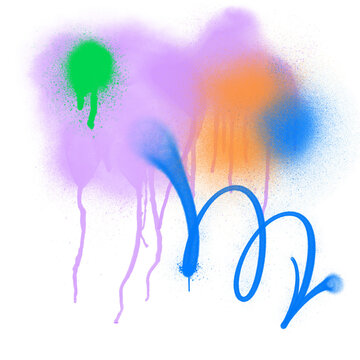 arrows spray drips, shape graffiti style background