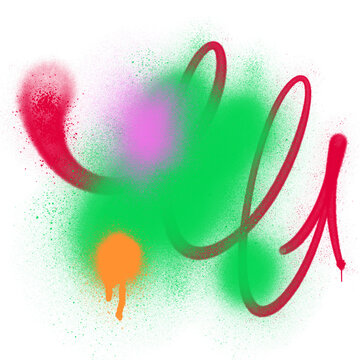 arrows spray drips, shape graffiti style background