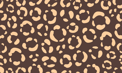 Obraz premium Simple wild cat background. Animal skin texture seamless pattern. Wild cat fur surface concept for design and print.