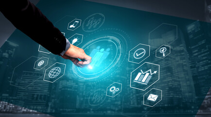 Business teamwork system showing digital communication and performance tracking. Teamwork improves collaboration, drives success, teamwork enhances planning, and teamwork supports productivity. Vouch