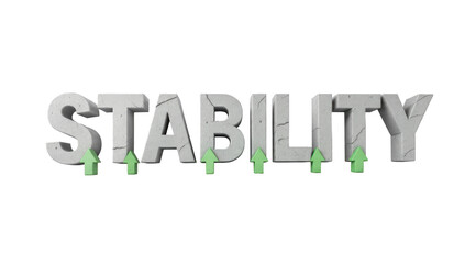 Fototapeta premium Stability Concept with Arrows