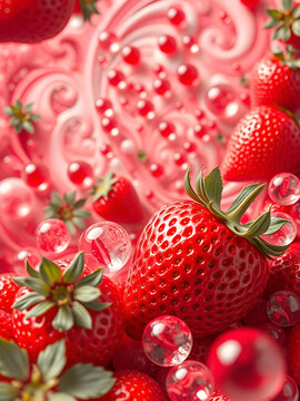 Strawberries and marbles
