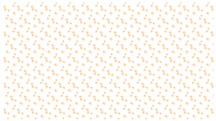 Minimalist Orange Starburst Doodle Pattern on White Background for Textile and Wallpaper Design