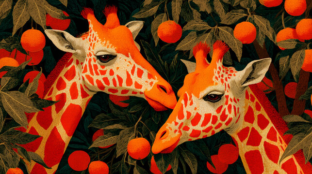 Jirafas de colores 