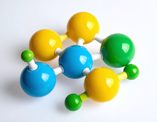 Explore the world of science with this colorful 3D molecular structure. Representing atoms and chemical bonds, it’s ideal for educational, medical, and biotechnology projects or presentations.