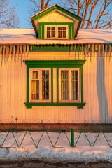 Osiedle Przyjaźń na Warszawskich Jelonkach Warszawie zimą.