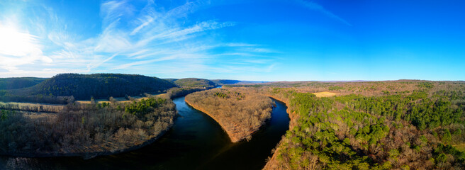 Delaware River Oxbow Bend Panorama