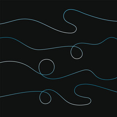 A drawing of a wave with the words circles on it