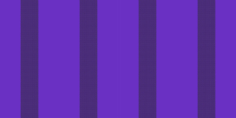 Stationary lines texture vertical, isolation seamless textile background. Craft fabric pattern vector stripe in violet and black colors.