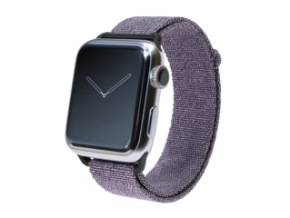  isolated gray modern smartwatch on a transparent background
