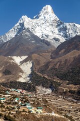 Mount Ama Dablam village Nepal Himalaya mountain