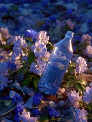 Delicate Blue Hydrangea Blossoms Close-Up on Rustic Wood Background, Soft Focus, Natural Light, Spring Floral Detail.
