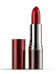 Luxury Red Lipstick in Silver Tube &ndash; Beauty Product Still Life for Cosmetics Advertising and Makeup Tutorials