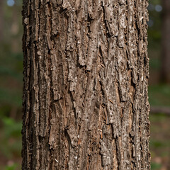 High-resolution close up of intricate brown tree bark texture