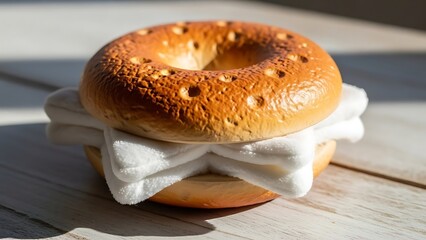 bagel with cream cheese