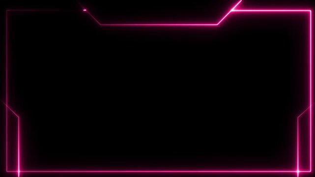 live streaming neon text frame animation box frame neon frame live streaming game live Stream overlay animation for live streaming video .RCE streaming neon text frame animation.live streaming.4k