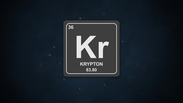 Dark background highlights Krypton emblem with cool luminous effect