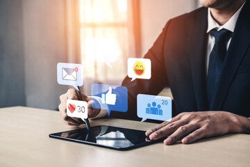 A collection of social media notifications representing user engagement. These alerts for likes, comments, and messages are key to online communication and community interaction. Fermion