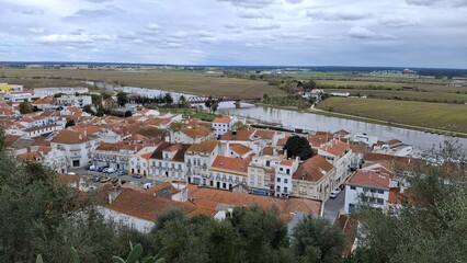 Fototapeta premium Cityscapes of Coruche in Portugal