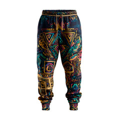 Colorful patterned sweatpants