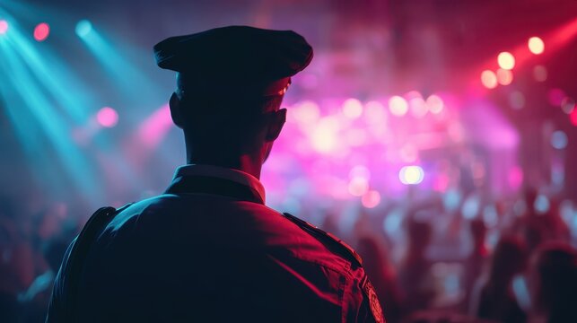Event or concert security night bouncer