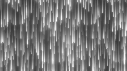 Fototapeta premium Abstract glowing energy futuristic black and white lines raining energy magical abstract background