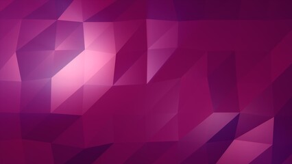 Fototapeta premium Abstract purple looped seamless low poly triangular mesh background