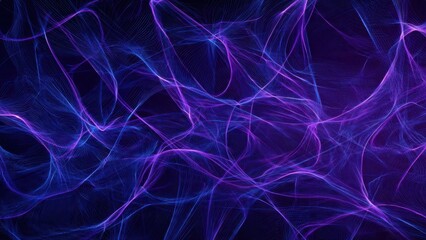 Obraz premium Abstract Blue Purple Energy Waves