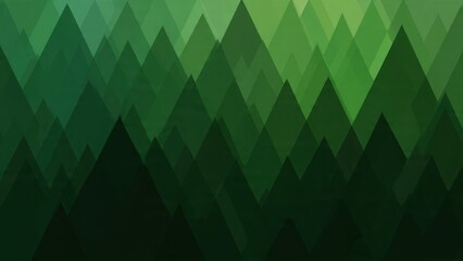 Abstract green triangle mountains background
