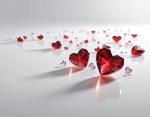 Romantic hearts background for Valentine&rsquo;s Day