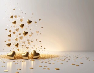 Romantic hearts background for Valentine&rsquo;s Day