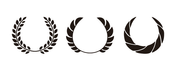 Laurel Wreath Design Elements for Logo and Badge