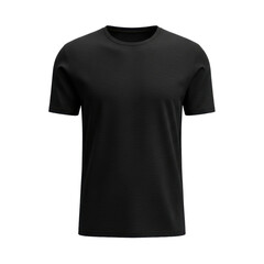 Naklejka premium Simple black t-shirt mockup