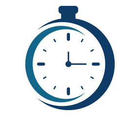 Clock timer sport watch dynamic shape modern concept illustration